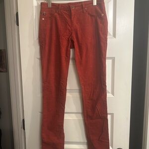 AG brand orange corduroyy skinny jeans- 28R